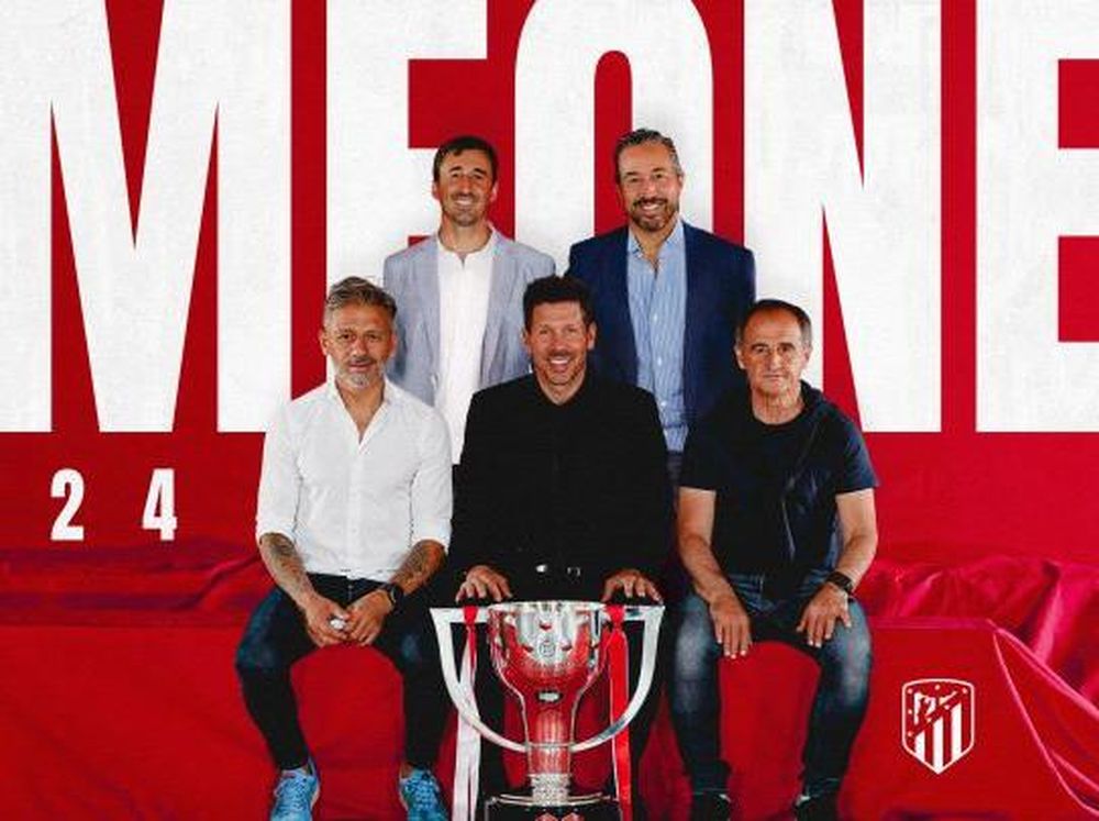 El Cholo Simeone renovó su contrato con el Atlético Madrid hasta 2024