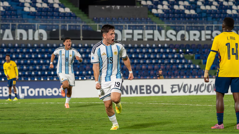 la seleccion argentina ira por un titulo mas: vencio a ecuador y jugara la final del sudamericano sub 17