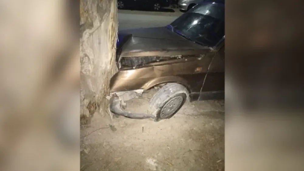 Cuatro jóvenes circulaban en un auto y terminaron contra un árbol