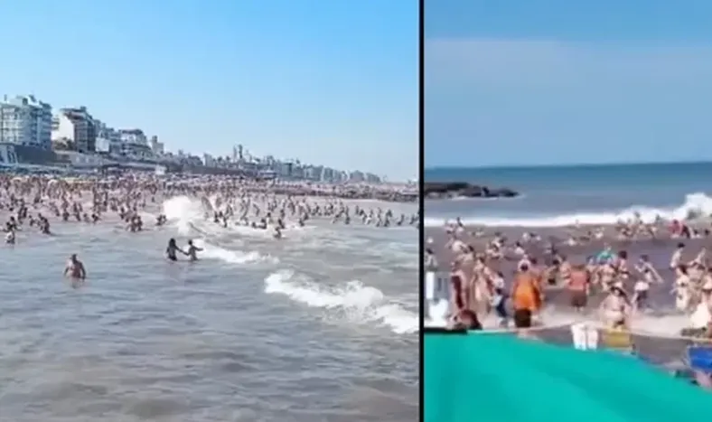 Un guardavidas contó cómo fue el meteotsunami en Mar del Plata: “Se formó un remolino negro”