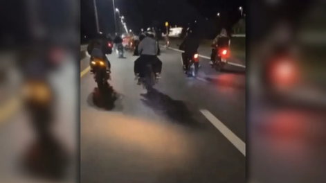 Un video captó el momento del accidente de tránsito.