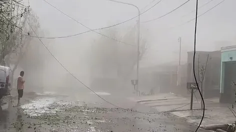 Mendoza: viento, lluvia y granizo provocaron varios daños