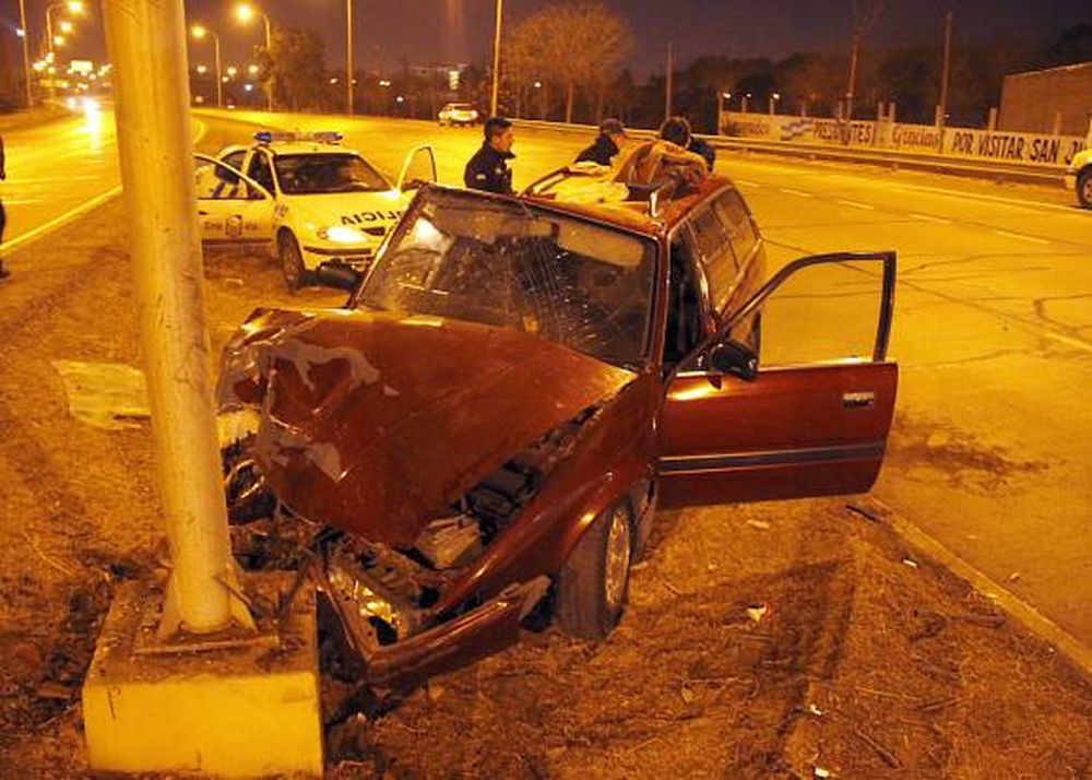 Tres choques impresionantes dejan sólo un herido grave