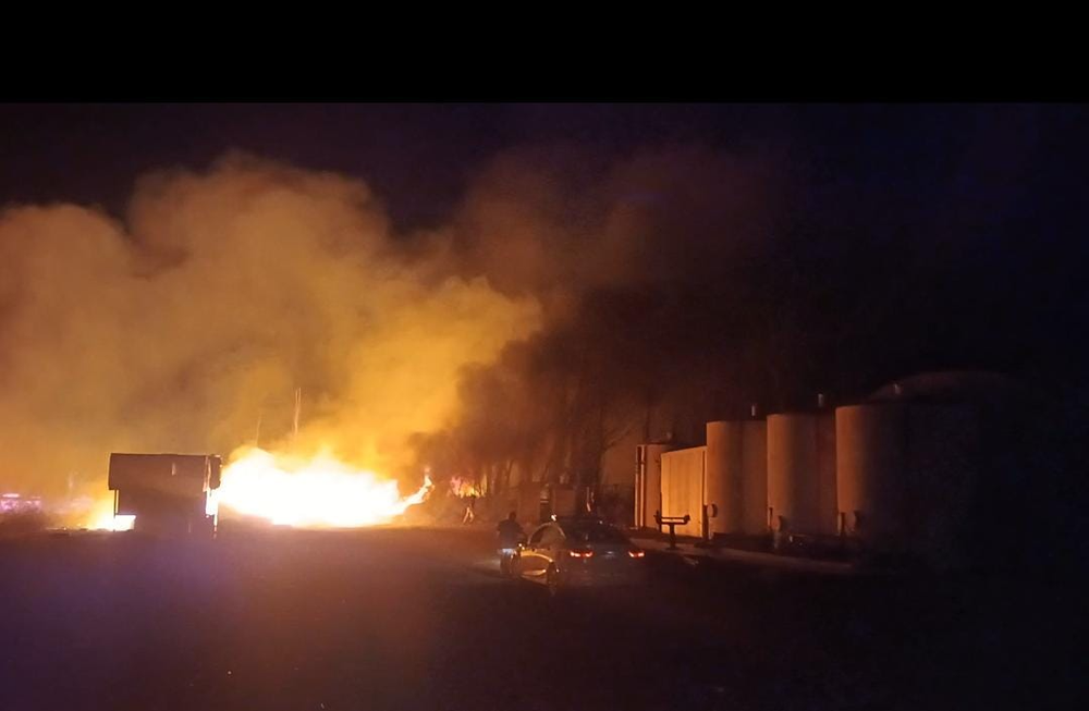 Incendio en Santa Lucía.