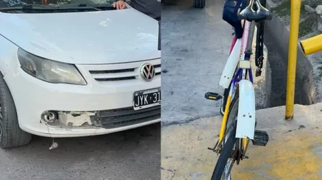 Un ciclista de 66 años terminó hospitalizado con severas lesiones tras un accidente