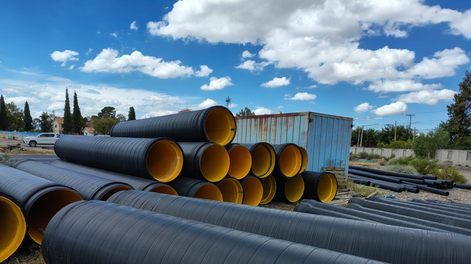 Los caños del Acueducto Gran Tulum.