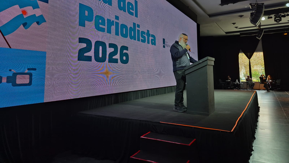 El empresarioEduardo Elsztain durante su exposición. El empresarioEduardo Elsztain durante su exposición.