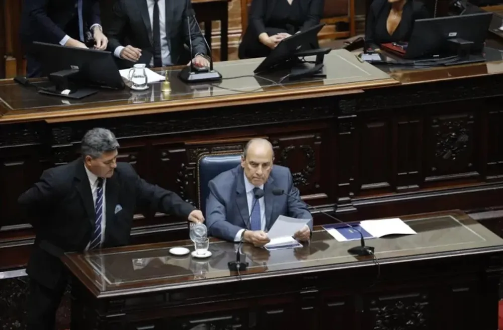 FRANCOS. Brindó su tercer informe de gestión en la Cámara de Diputados.