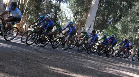 Detenido. El pelotón de ruta de San Juan se quedó sin Calingasta y en medio de una polémica.