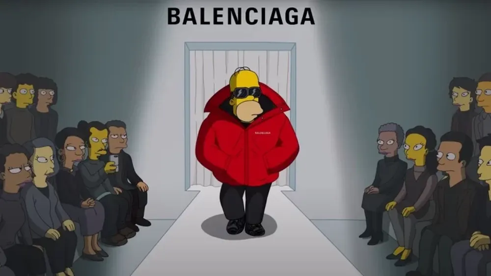Balenciaga presentó su nueva colección con un divertido episodio de Los Simpson