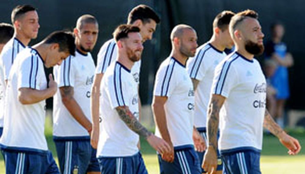 Messi practicó en Estados Unidos y el clima argentino cambió