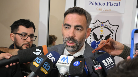 El fiscal Francisco Nicolía dio detalles del resonante crimen ocurrido en Pocito.&nbsp;