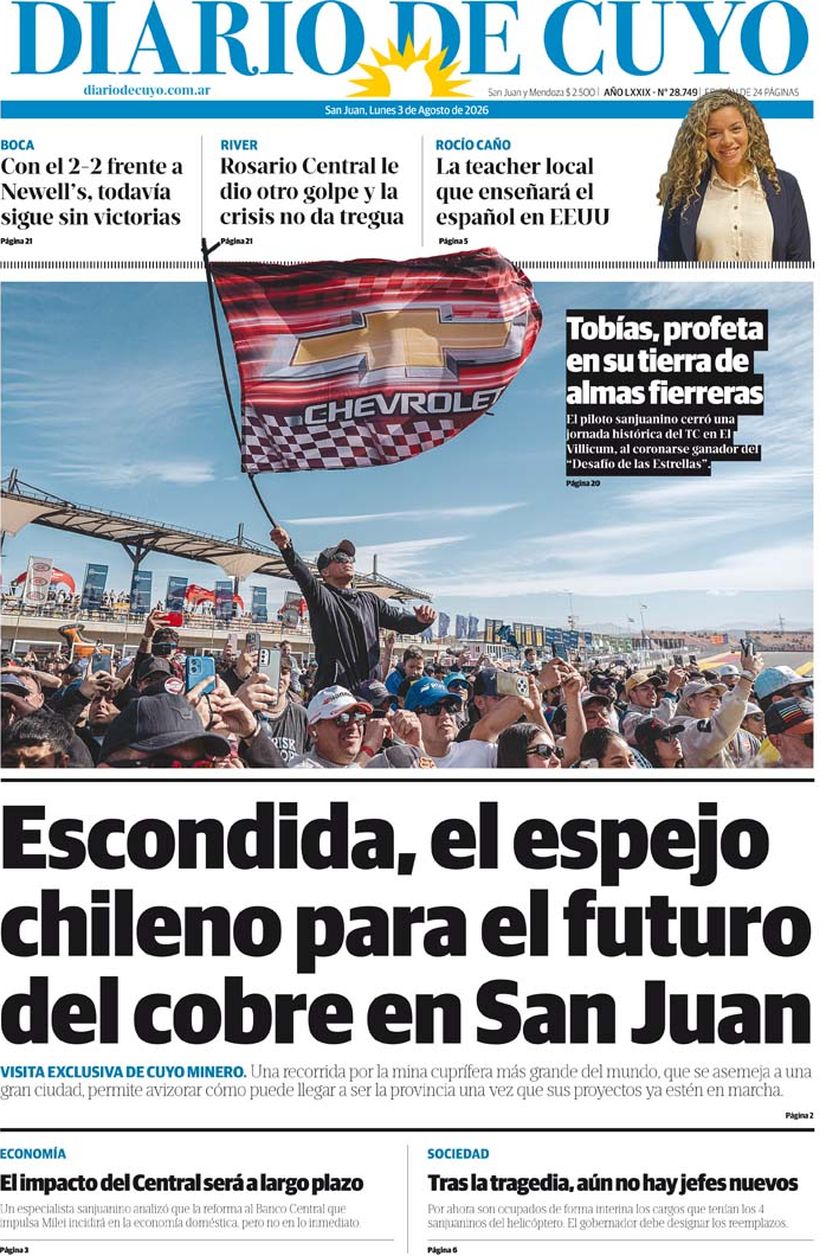 Diario de Cuyo | Tapa Edición 3 de Agosto 2026