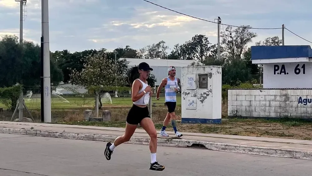 En accion. Agostina Atencio fue una de las protagonistas de la prueba en Santiago del Estero.