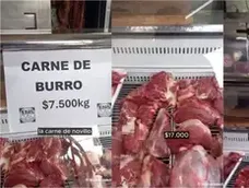 Carne de burro. Carne de burro.