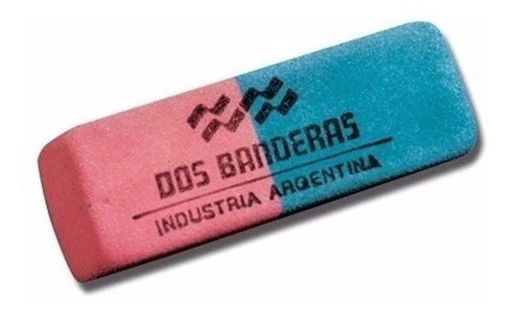 La parte azul de la goma no es para borrar la tinta: para qué sirve