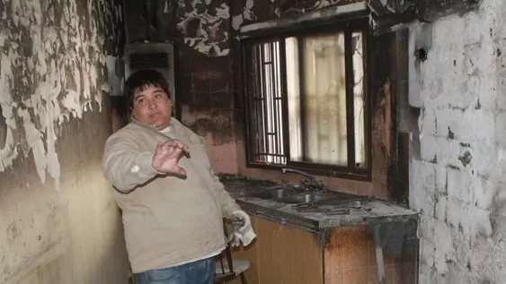 Se les prendió fuego la vivienda por una pérdida de gas en la cocina