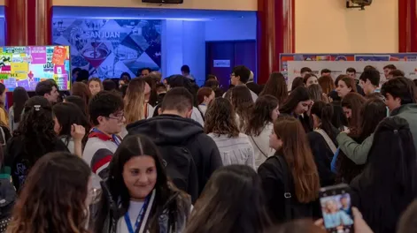 Diario de Cuyo | Multitudinaria. La última jornada de la JAE en el Centro Cívico,con la idea de fomentar el espíritu emprendedor en toda la provincia, contó con la participación de más de 700 jóvenes, .