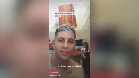 Un grupo de presos hacía un vivo y mostró por error cómo extorsionan desde la cárcel