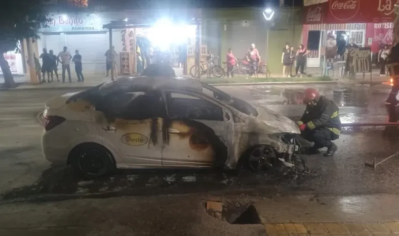 Incendio en Rawson.-