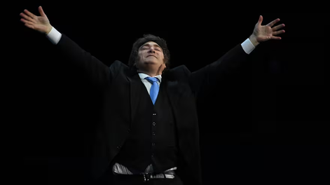 Elpresidente, Javier Milei, participó del Madrid Economic Forum en Madrid.&nbsp;