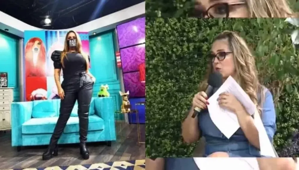 El momento en que una conductora sufrió un infarto cerebral en medio de un programa