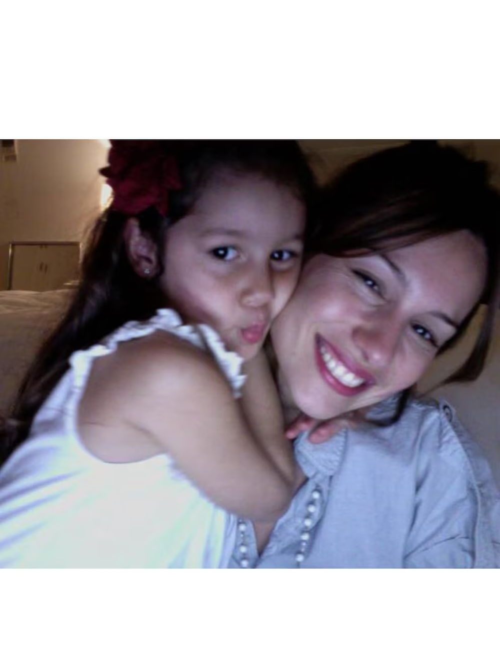 Pampita junto a su hija Blanca.