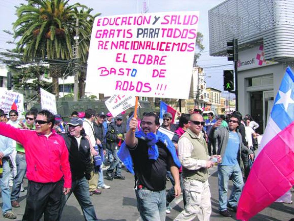 Chile: estiman pérdidas de 1.000 millones de dólares en el cobre