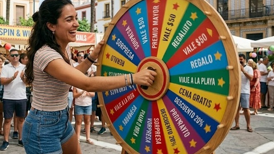 Ruleta de premios. Imagen ilustrativa.