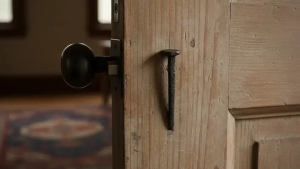 Pocos lo saben: para qué se pone un clavo detrás de la puerta