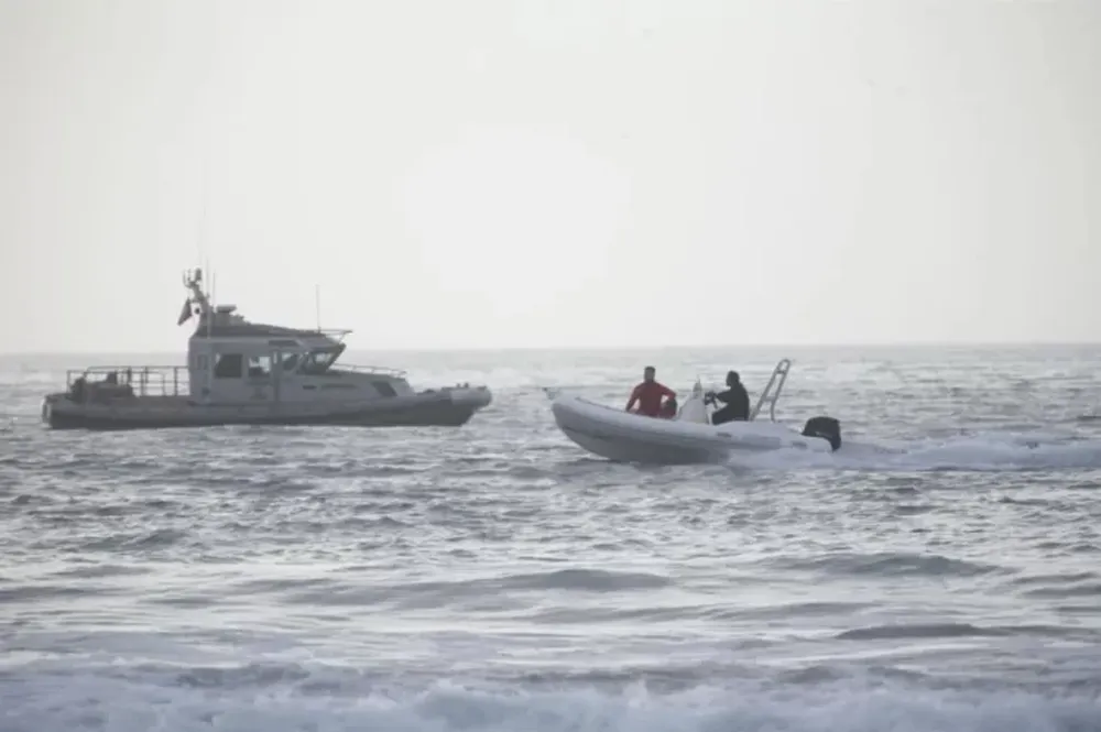 Búsqueda del joven sanjuanino en La Serena. FOTO: Lautaro Carmona