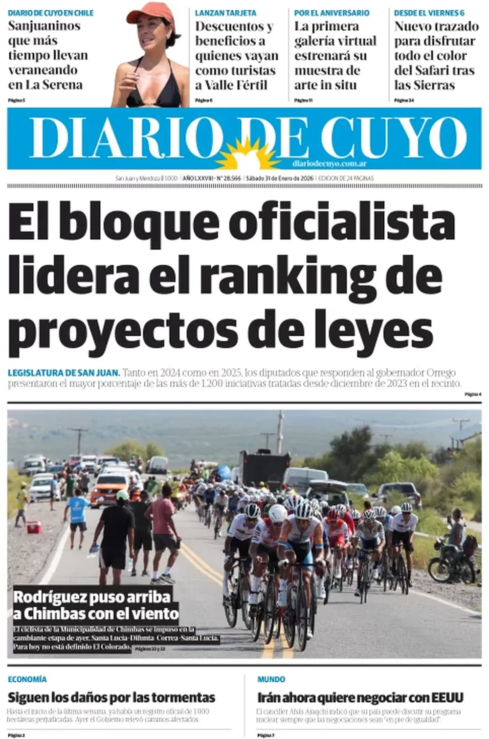Tapa Edición 31 de Enero 2026