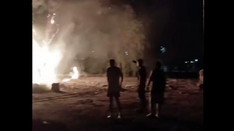 [VIDEO] Un incendio dañó parte de una parroquia de Zonda y generó preocupación entre los vecinos