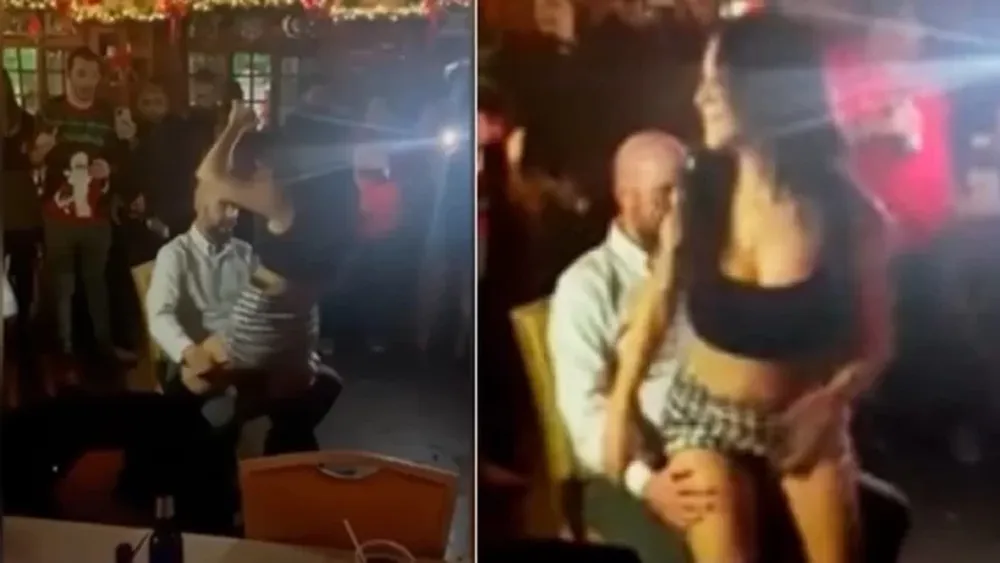 Degradaron a un teniente de policía que recibió un baile erótico de una agente