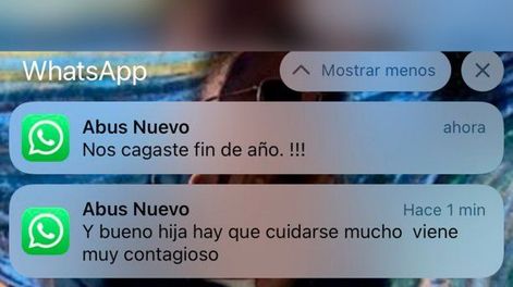 Los graciosos mensajes de una abuela a su nieta que se contagió Covid-19