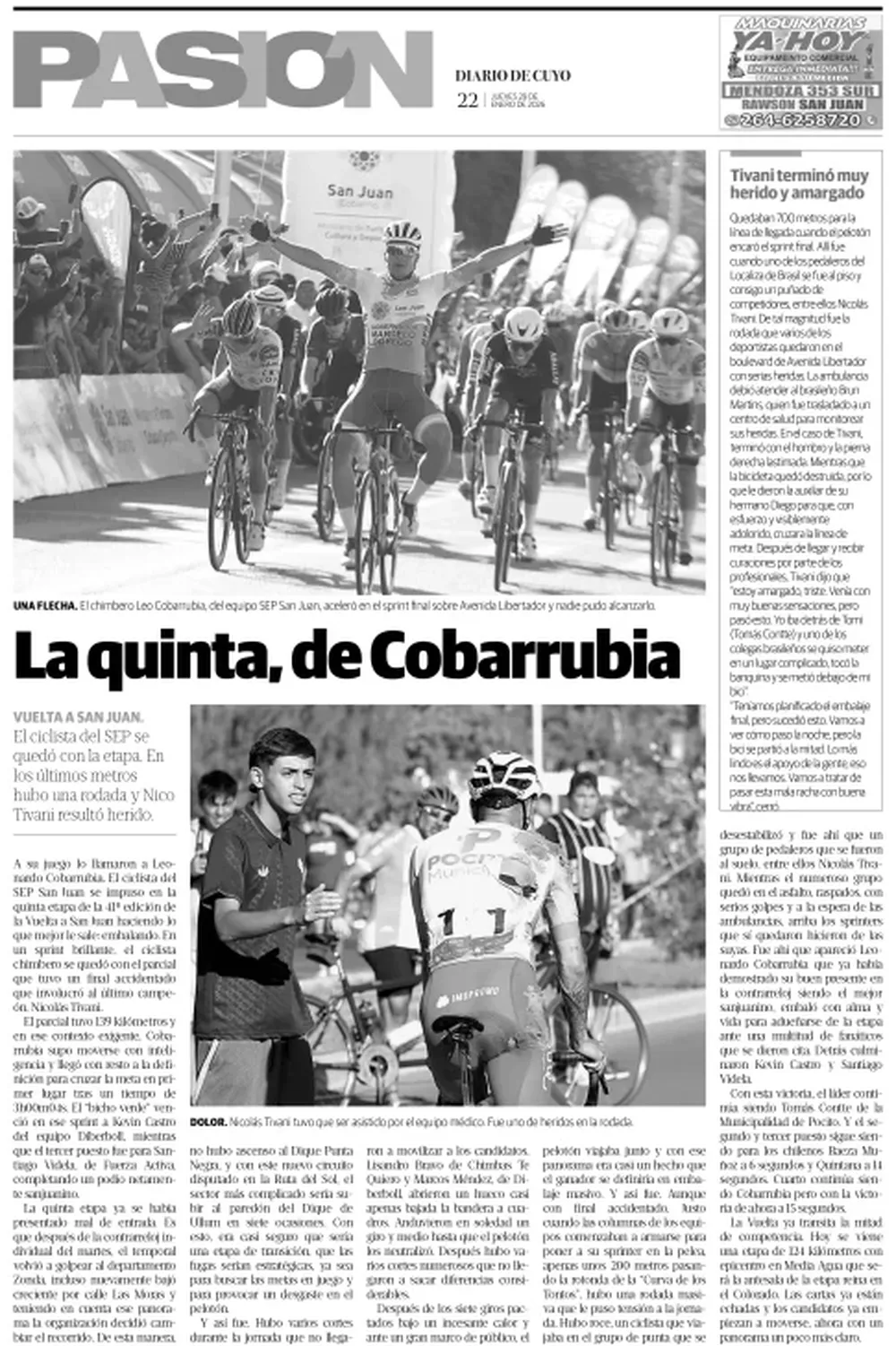 Tapa Pasión 29 de Enero 2026
