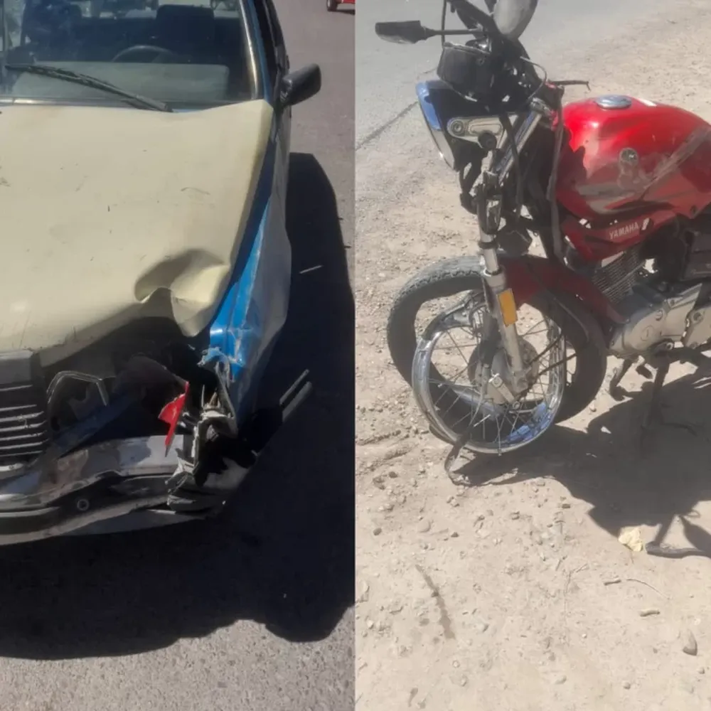 Motociclista fue trasladado al Hospital Rawson tras un siniestro vial en La Laja