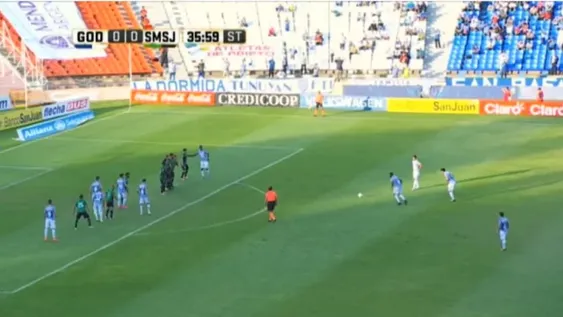 El gol de tiro libre que el “Morro” le hizo a San Martín y eligió como el más lindo de su carrera