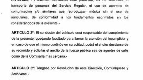 Tránsito firmó la resolución y falta la publicación en el Boletín Oficial