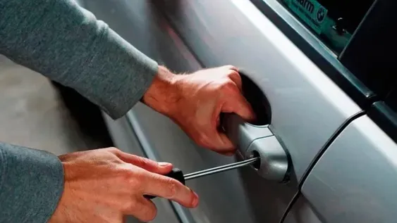 Un adolescente de 19 años robó hasta las lámparas de un auto estacionado