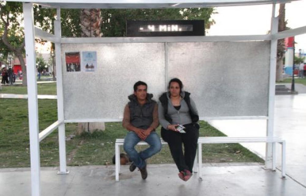 Inédito cartel de micros, con el visto bueno de la gente