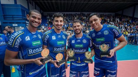 Bruno Lima hizo historia en Brasil y levantó el Sudamericano con Volei Renata