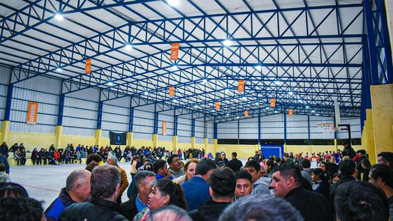 El municipio de Zonda inauguró el Polideportivo Municipal Américo Feliciano Villalobos para que usen los vecinos.