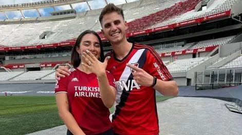 En el Monumental, a una conductora sanjuanina le propusieron matrimonio