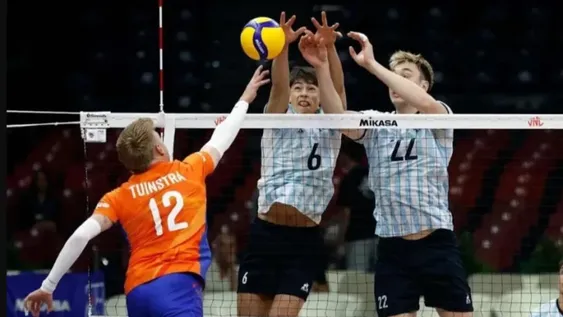 PROMETEDOR. Argentina abrió la VNL con victoria y el mañana enfrentará a Irán.