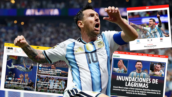 Lionel Messi fue la gran figura de Argentina