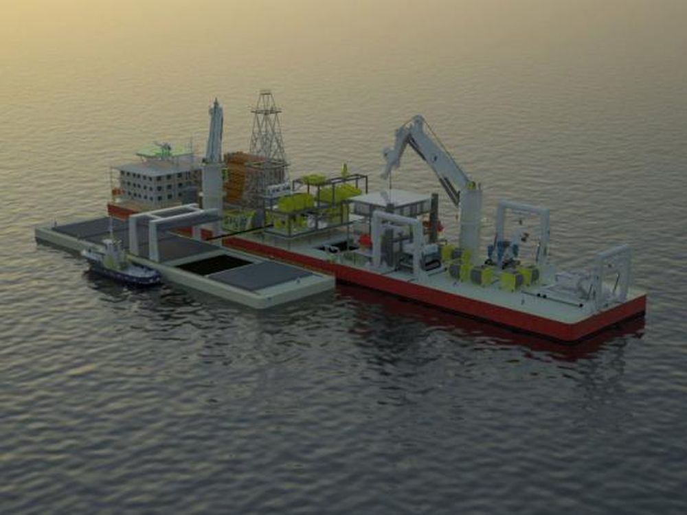 El primer barco minero del mundo