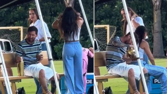 el video de lionel messi con antonela y sus hijos que se volvio viral tras su retiro de la seleccion