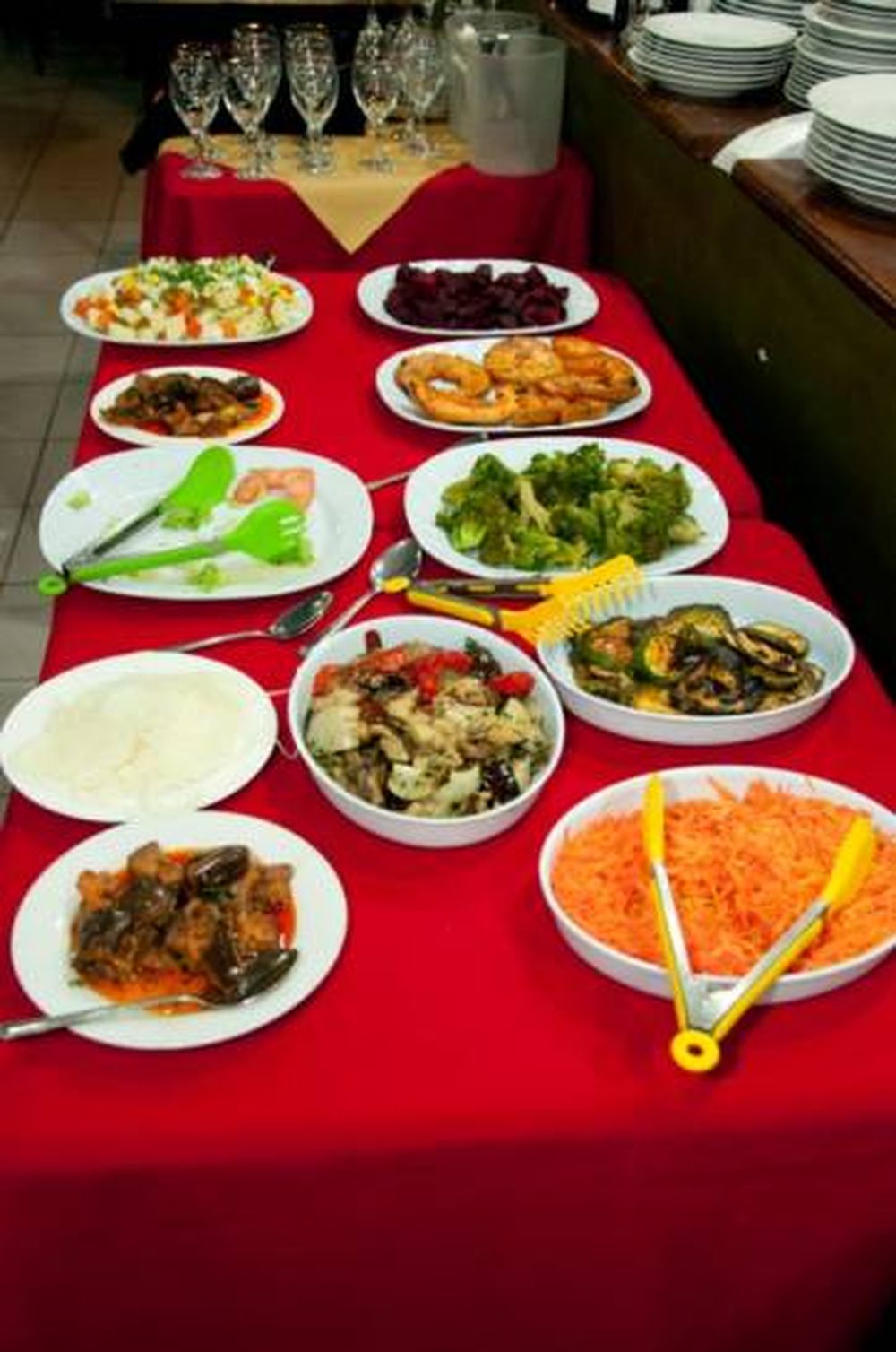 Parrillada y ensaladas diente libre