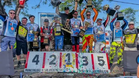 Cosecha. San Juan se destacó en la última fecha del Argentino de Enduro en Salta.